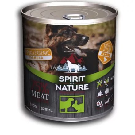 Spirit of Nature kutyakonzerv Bárány-Nyúl 800g /db