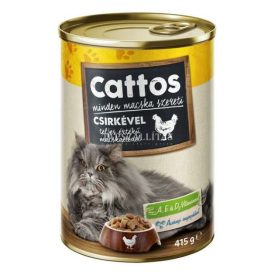 Cattos Macskakonzerv Csirke 415g /db